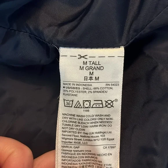 Gap denim trench coat jacket - Picture 6 of 6